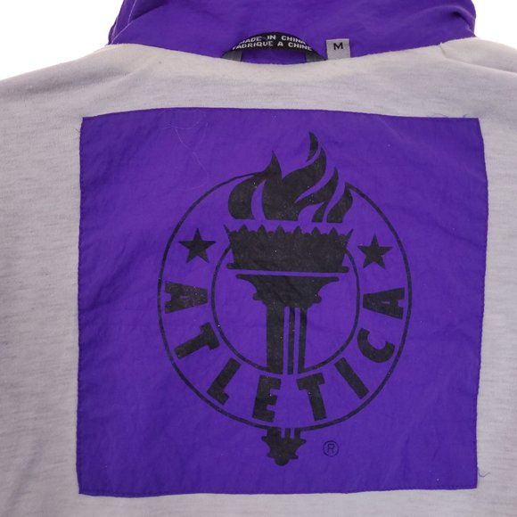 Vintage Atletica 1/4 Zip Unisex M Pullover Front Pocket Windbreaker Mens Womens - Picture 14 of 15